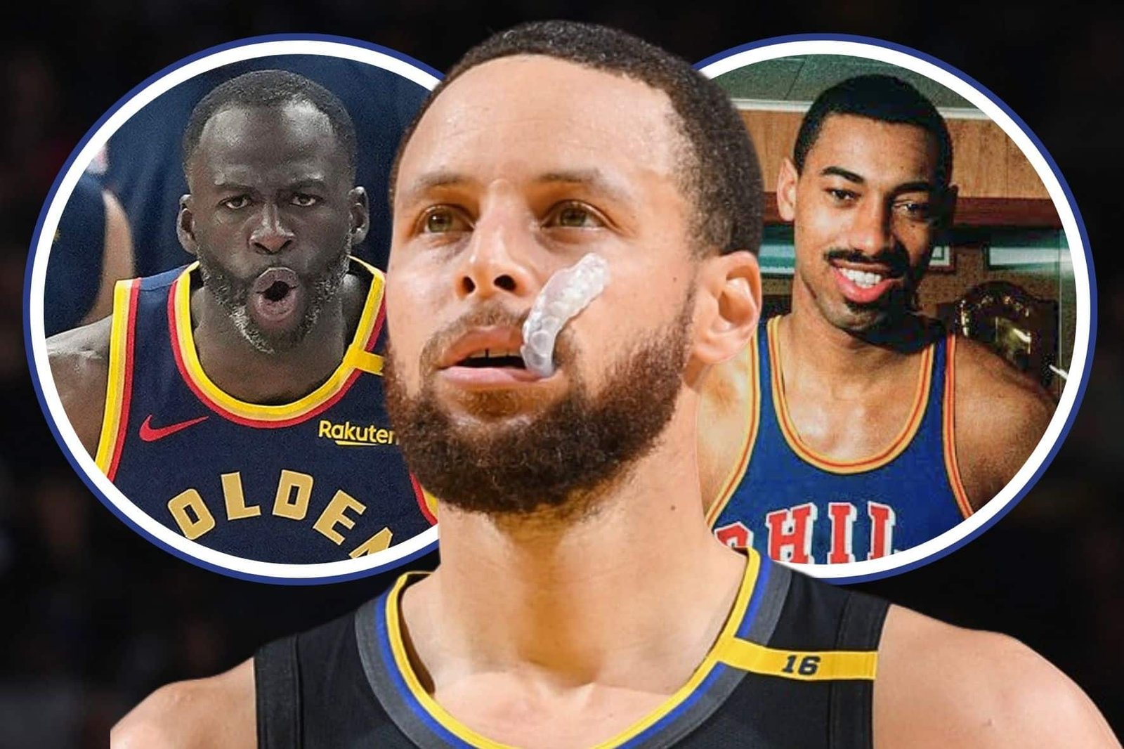 Stephen Curry, Draymond Green e Wilt Chamberlain estão entre os maiores Warriors da história [Reprodução]