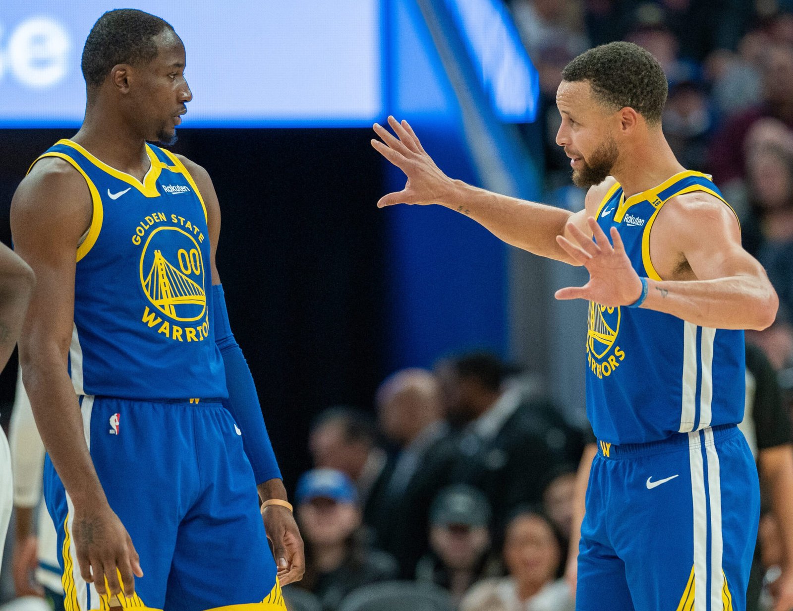 Jonathan Kuminga Stephen Curry Golden State Warriors