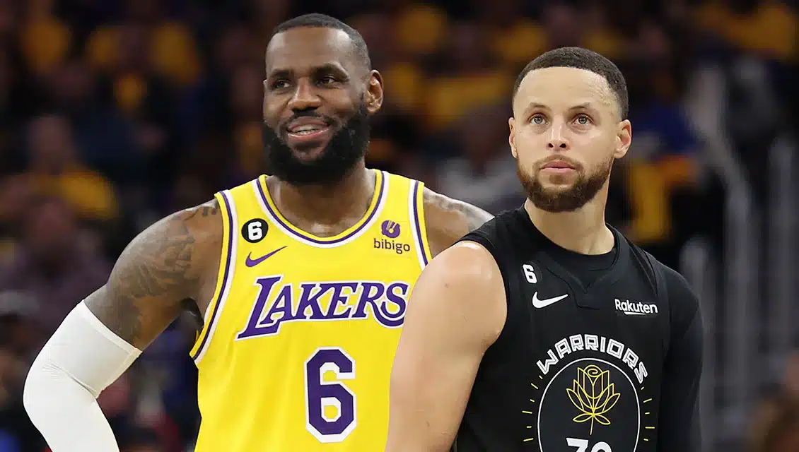 Curry é driblado por LeBron que assume posto de nº1 da NBA