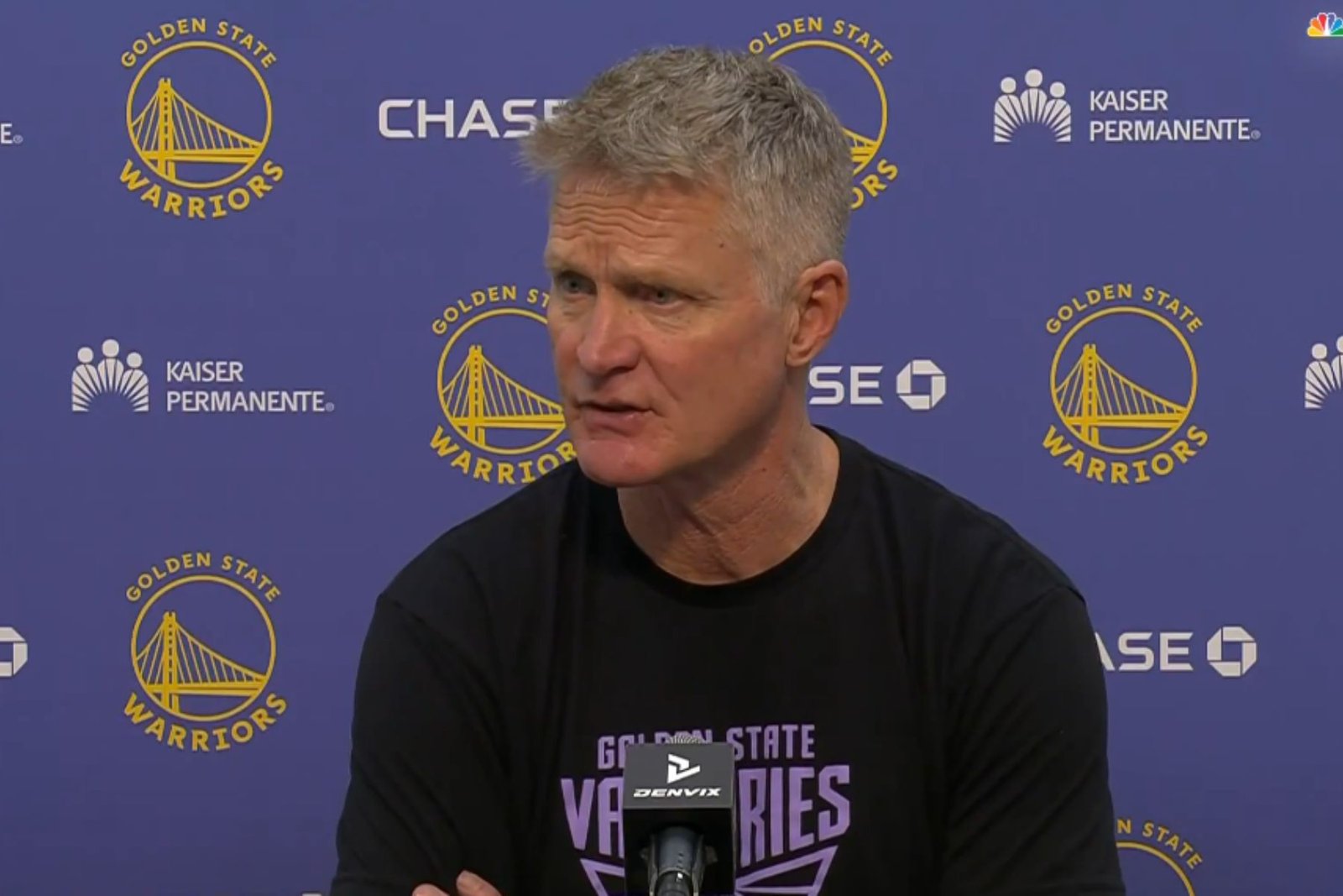 Steve Kerr questiona a arbitragem após mais uma derrota dos Warriors na NBA