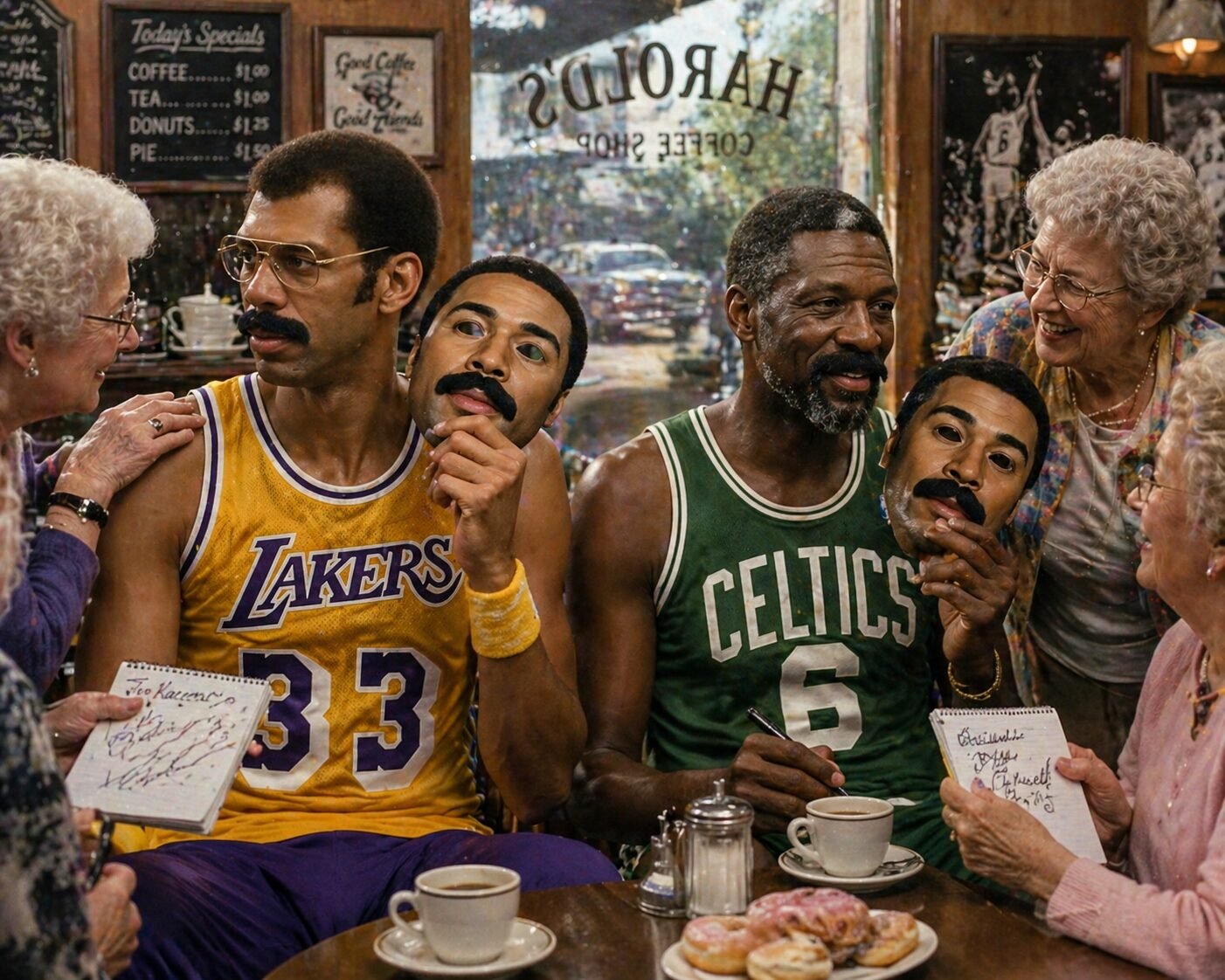 Bill Russell Kareem Abdul-Jabbar Wilt Charmbelain