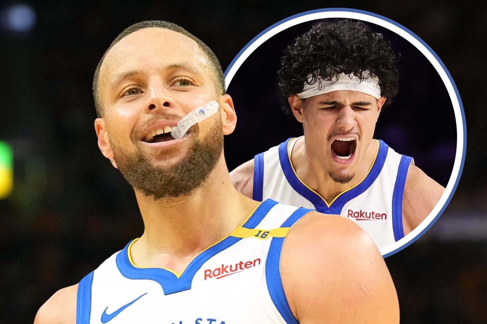Stephen Curry comemora renovação de Gui Santos com os Warriors