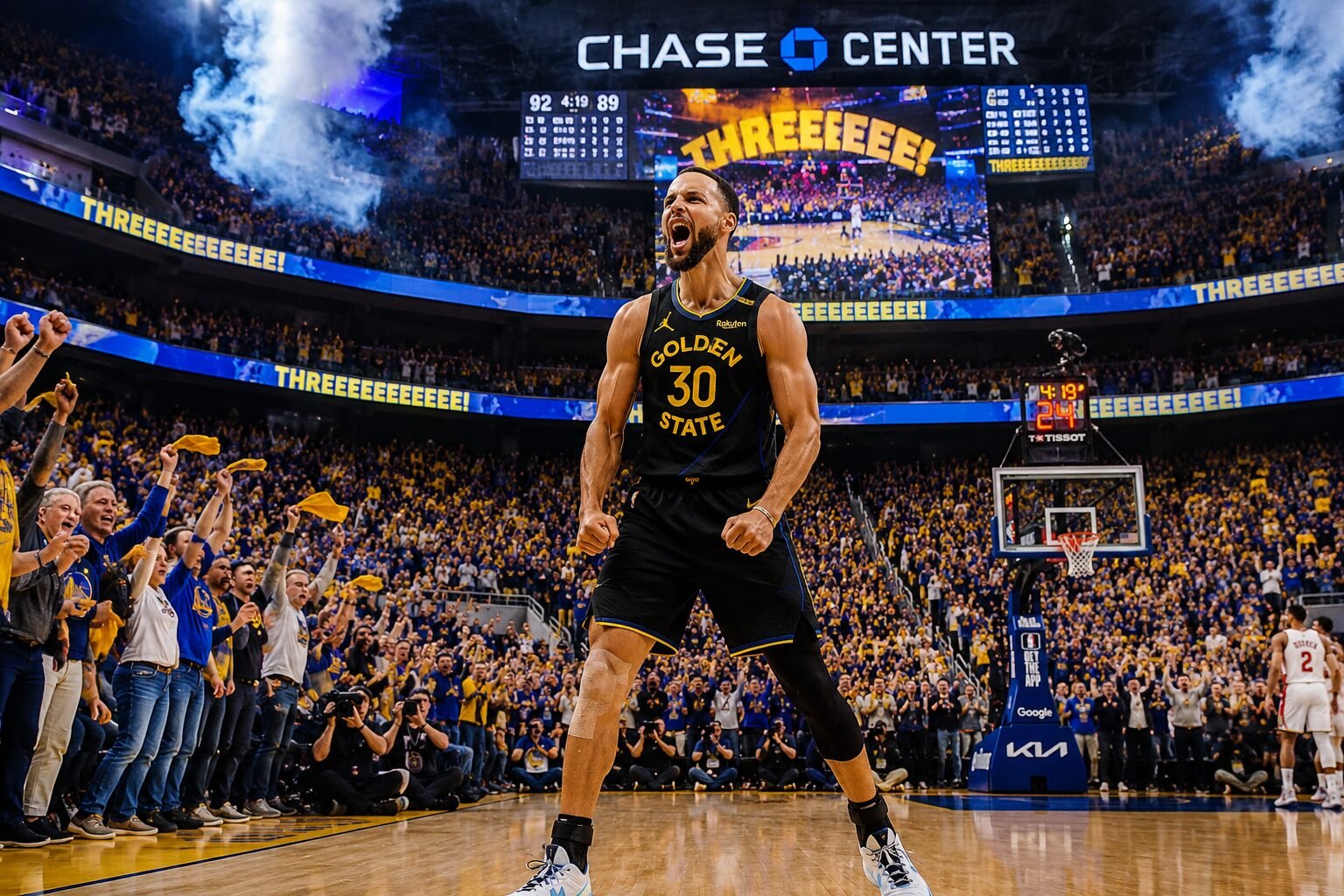 Home 14 Chase Center bate arenas de Bulls e Cavaliers e entra em lista das arenas mais temidas da NBA - ChatGPT