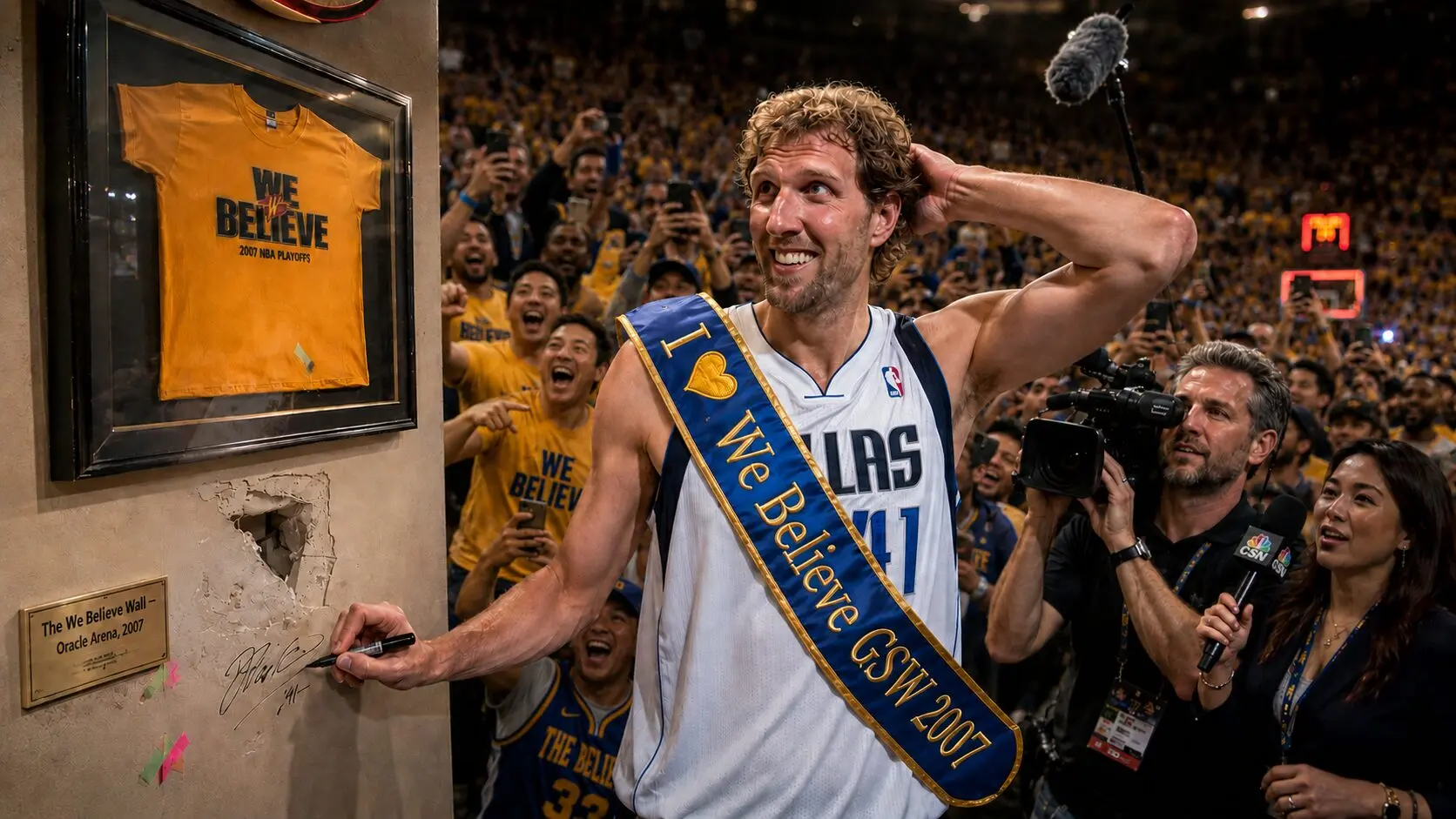 Dirk Nowitzki Warriors Brasil Buraco Oracle Arena Golden State Warriors