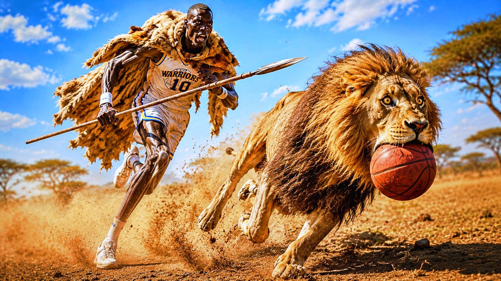 Manute Bol leão Golden State Warriors
