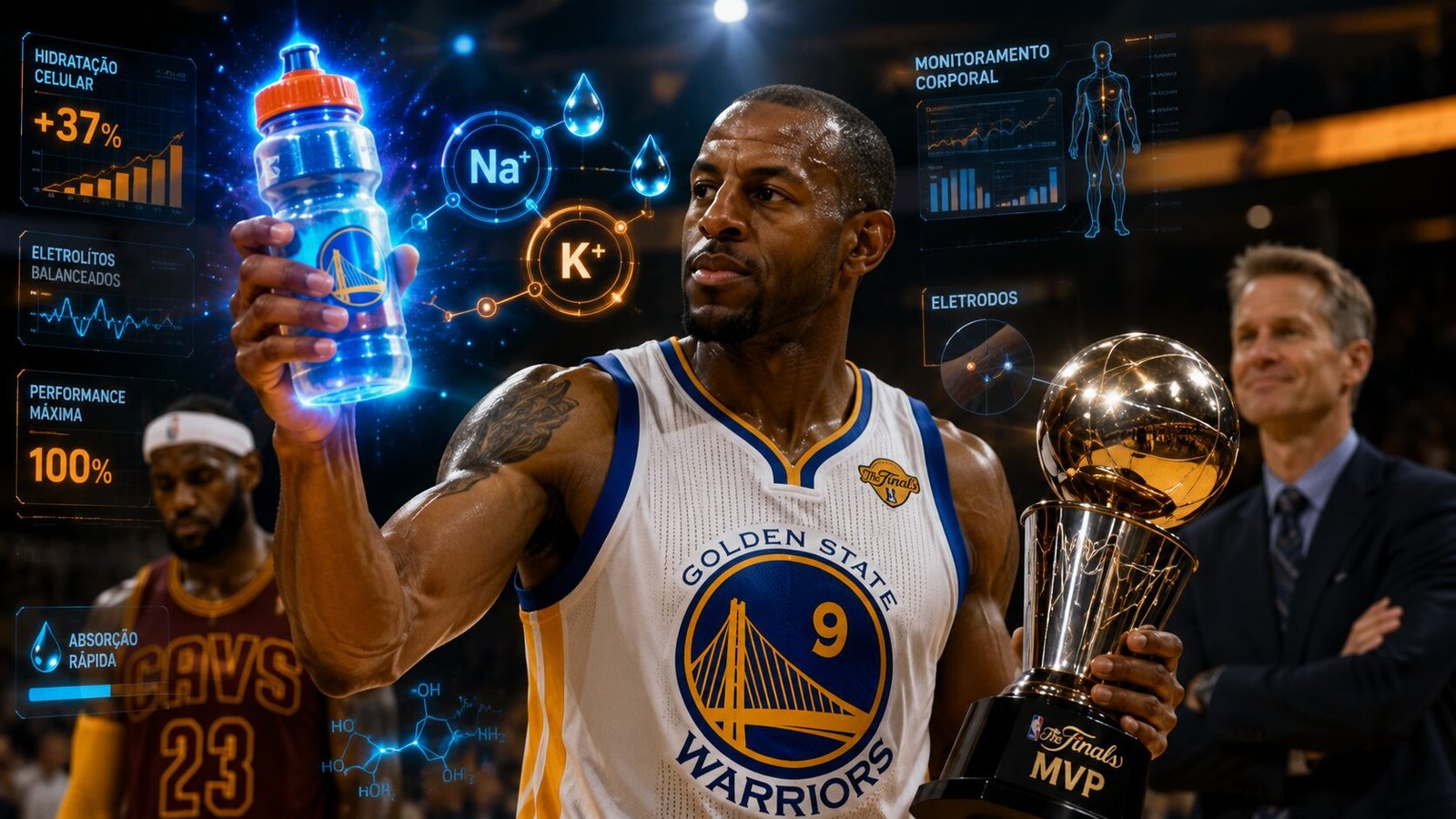 Andre Iguodala eletrólitos suor